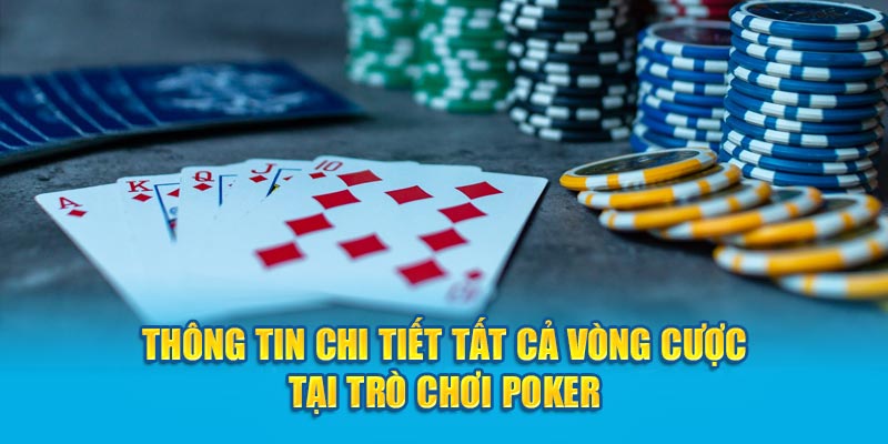 Thông tin chi tiết tất cả vòng cược tại trò chơi Poker